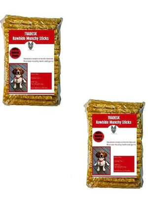 TRADESK Dog Munchy Sticks, Chicken Flavour, Dog Treats, 400 g (Buy 1 Get 1 Free)