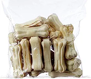 TRADESK Dog Chew Bones Rawhide Pressed Bone Calcium Treat 4 Inches 1 Kg.